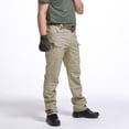 thumbnail image 1 of TopLLC Pantalon Cargo pour Homme à Multiples Poches Imperméable Uni Extérieur Tactique Léger Uni Extensible Entraînement Physique Piste Jogging Randonnée Pantalon de Survêtement Pantalon de Travail, 1 of 5