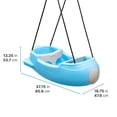 thumbnail image 4 of Step2 Rocket Swing for Two – Balançoire d'extérieur pour tout-petits, avec ceintures de sécurité ventrales – Pour enfants de 9 mois à 3 ans, 4 of 11