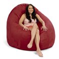 thumbnail image 2 of Jaxx 6 ft Cocoon - Large Bean Bag Chair for Adults, Cinnabar, 2 of 8