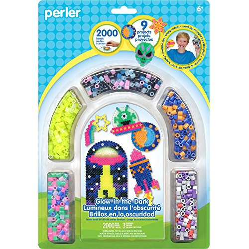 Perler Glow in the Dark Fused Bead Kit