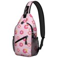 thumbnail image 1 of Donut Lover Candy Cake Doughnut Coffee Lightweight Travel Sling Backpack Multipurpose Durable Small Travel Backpack, 1 of 6
