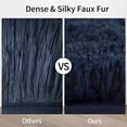thumbnail image 4 of Shag Area Rug Furry Shaggy 8x10 feet Extra Large Fluffy Shag Rugs Carpet Shag Rug for Living Room Bedroom Home Decor, Dark Navy Blue, 4 of 8