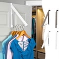 thumbnail image 1 of Big Savings! Over The Door Hanger, Folding Invisible Rear Door Hook with Extendable Hanger, Convenient Storage for Clothes, Coats, Hats, or Towels Sales Today Clearance!, 1 of 9