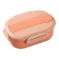 thumbnail image 2 of Men Lunchbox Lunch Boxes for Adults, Plastic Bento Kid Lunch Box Bento Box for Toddler Food Storage for Lunch Box, Red-3 Compartment, 2 of 6