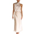 thumbnail image 2 of EGNMCR Robes de Fête pour Femmes Mode Femmes Été Décontracté Col Rond Uni Sans Manches Gilet Robe Longue, 2 of 7