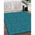 thumbnail image 3 of Ahgly Tapis Rectangulaire Lavable en Machine Intérieur Transitionnel Turquoise Foncé Vert, 4 Pieds x 6 Pieds, 3 of 7