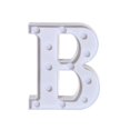 thumbnail image 3 of AMERTEER Alphabet Led Letter Lights Light Up White Plastic Letters Standing Hanging B, 3 of 3