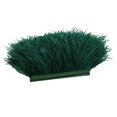 thumbnail image 3 of pitrice 1 Yard Dyed Ostrich Feather Fringe Trim Ribbon Embellishment Dark green, 3 of 8