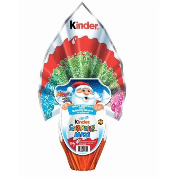 Kinder Maxi Surprise Egg (Classic), Jumbo Chocolate Egg with Toy, Ideal Holiday Gift for Kids