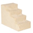 thumbnail image 1 of PawHut 4-Step Pet Steps Cat Stairs, Cats/Dogs, Climbing on Bed, Beige, 1 of 10