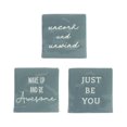 thumbnail image 4 of Linden “Wake Up and Be Awesome” Porcelain Tabletop Square Art Plaque, 4 of 4