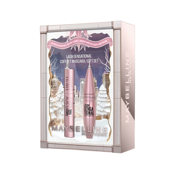 Maybelline Holiday Mascara Gift Set: Lash Sensational & Sky High Mascara (2-Piece Set)