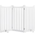 thumbnail image 1 of Yaheetech 3 Panel Freestanding Wooden Pet Puppy Fence with Door, White, 1 of 7