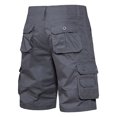 thumbnail image 5 of LSLJS Mens Fashion Sports Multi-Pockets Casual Summer Solid Zipper Short Pants, Mens Shorts Summer Clothes, 5 of 5