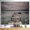 thumbnail image 2 of Design Art - Pier and Boats at Seashore, 2 of 5