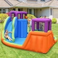 thumbnail image 3 of Patiojoy Inflatable Water Park Double Water Slide Blow Up Bouncer with Climbing Wall & 950W Blower, 3 of 6