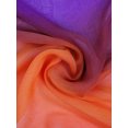 thumbnail image 3 of INSPIRE CHIC Women's Scarf Chiffon Silky Gradient Color Lightweight Long Wrap Shawl Orange Purple, 3 of 8