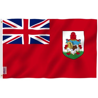 ANLEY Fly Breeze Drapeau Bermuda 3x5 Pieds - Drapeaux Bermudiens Polyester