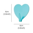 thumbnail image 3 of Feltree Crochet Autocollant Cœur Amour pour Femme en Acier Inoxydable Perle Crochet Autocollant en Forme de Cœur, 3 of 6