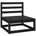 thumbnail image 3 of vidaXL Ensemble de Salon de Jardin 3 Pcs Noir en Pin Massif, 3 of 5
