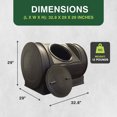 thumbnail image 3 of Good Ideas Compost Wizard Jr Bac de Compost pour Jardin Extérieur, Noir, 3 of 8