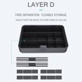 thumbnail image 2 of Modular Toolbox Organizer, 18 Adjustable Compartments Storage Tray for Screws, Bits & Small Parts (X1-D, Fits X-Series Toolboxes), 2 of 6