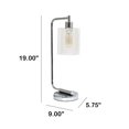 thumbnail image 3 of Lalia Home LHD-2003-CH Modern Iron Desk Lamp with Glass Shade, Chrome, 3 of 4