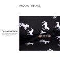 thumbnail image 4 of Canvas Tote Bags with Zipper Beach Bag White Print Horse Pattern Summer Large Beach Tote Bag Travel Canvas Handbag Zipper Closure Shoulder Bag Large Canvas Tote Bag Canvas Bags with Handles, 4 of 5
