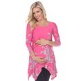 thumbnail image 1 of White Mark Women's Maternity 3/4 Sleeve Yanette Tunic Top, 1 of 5