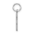thumbnail image 2 of Diamond2Deal 14K White Gold Satin Diamond-Cut F Initial Charm for Women, 2 of 5