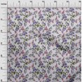 thumbnail image 3 of oneOone Georgette Viscose Medium Purple Fabric Floral Craft Projects Decor Fabric Printed By The Yard 42 Inch Wide, 3 of 4