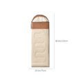 thumbnail image 3 of Estbridge Adult Hooded Camping Sleeping Bag  Portable Splicable Double Indoor Outdoor Quilt  210x75x4cm  Cotton  White  Lightweight 2.2lb  Dirt-Resistant  Zip-Together Design for Couples, 3 of 9
