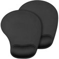 thumbnail image 1 of Tapis de Souris en Gel avec Support de Poignet Repose-Poignets (Noir, 2 Pack), 1 of 6