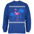 thumbnail image 1 of Flamingo Winter Ugly Christmas Sweater Mens Sweatshirt, 1 of 1