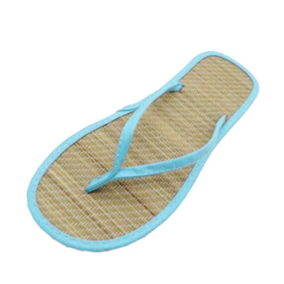 Sandales Plates pour Femmes Confortables Sandales de Plage pour Femmes Taille 9 Sandales Antidérapantes Sandales de Plage Silencieuses en Bambou Arc-en-Ciel Sandales de Plage pour Femmes en Rotin