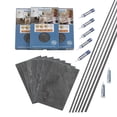 thumbnail image 1 of PALISADE 25.6in x 14.8in Vinyl Wall Tile Shower Kit in Cracked Slate, 1 of 6