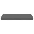 thumbnail image 3 of vidaXL Floating Wall Shelves 4 pcs High Gloss Grey 60x23.5x3.8 cm MDF, 3 of 5