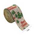 thumbnail image 3 of Fridja Christmas Ribbons with Xmas Tree Pattern 78.74"x2.48" Wide Xmas Crafts Ribbons Gift Wrapping Ribbon for Christmas Tree Wreath Decoration DIY Bows Supplies (Red), 3 of 5