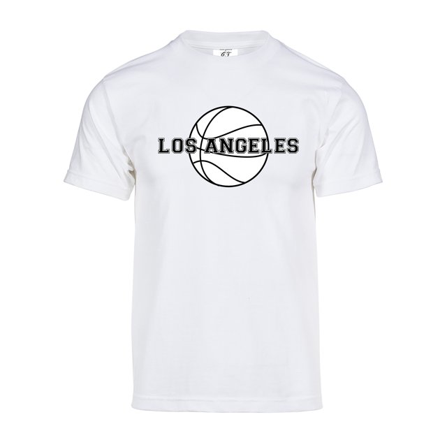 Gravity Threads Mens Los Angeles Basketball Short-Sleeve T-Shirt - White - 3XL