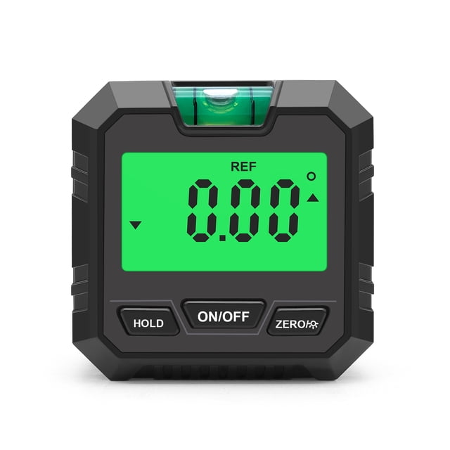 FlyFlise Mini Inclinomètre Numérique Rapporteur/inclinomètre/niveau 3 en 1 Détecteur d'Angle Compteur d'Angle/biseau