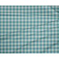 thumbnail image 4 of oneOone Polyester Lycra Turquoise Blue Fabric Check Check Dress Material Fabric Print Fabric By The Meter 56 Inch Wide, 4 of 4