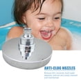 thumbnail image 4 of Amdohai LED Shower Head with 3Color Flash Light 6 Inch Rain Showerhead High Pressure Bathroom Shower Head with Polished Chrome Bath Rain Shower Head Replacement, 4 of 7