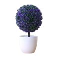 thumbnail image 1 of Artificial Plant Bonsai Plastic Small Tree Pot Fake Plant Flower Potted Ornamen± W8J1, 1 of 8