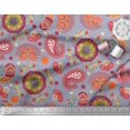 thumbnail image 2 of Soimoi Poly Georgette Fabric Mandala & Paisley Ethnic Print Fabric by Yard 52 Inch Wide, 2 of 3
