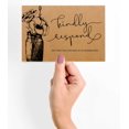 thumbnail image 2 of Inkdotpot RSVP Postcards (Set Of 50) 4"X6" Blank With Mailing Side,RSVP Reply Response Cards For Wedding Floral Kraft Script Style Print Return Cards, 2 of 5