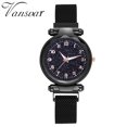 thumbnail image 3 of Fashion Simple Starry Dial Stainless Steel Mesh Belt Ladies Quartz Watch Gift, 3 of 9