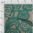 thumbnail image 2 of oneOone Rayon Teal Green Fabric Abstract Floral Sewing Craft Projects Fabric Prints By Yard 56 Inch Wide, 2 of 4