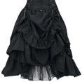 thumbnail image 4 of CEHVOM Robe d'Été Sans Manches pour Femme, Style Gothique, Couleur Unie, Taille à Cordon, Foncé, 4 of 4