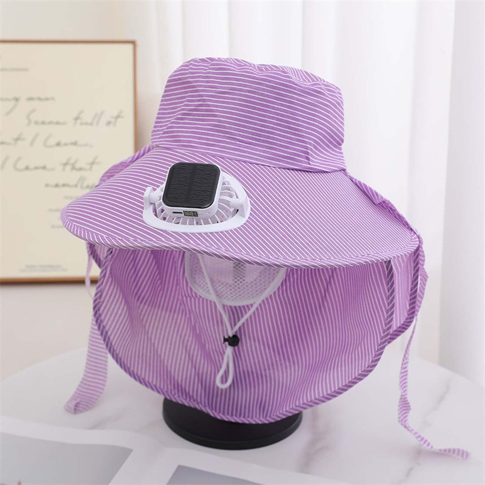 Sun Hat Travel Shield Solar Fan Bucket Hat for Outdoor  display picture 1