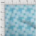 thumbnail image 2 of oneOone Viscose Chiffon Turquoise Blue Fabric Asian Block Tile Sewing Craft Projects Fabric Prints By Yard 42 Inch Wide, 2 of 4